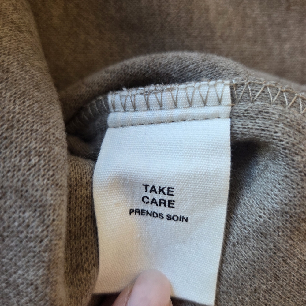 Avec Les Filles Melange Button Front Boyfriend Shacket NWT, Oatmeal/Beige, Large - Picture 9 of 9